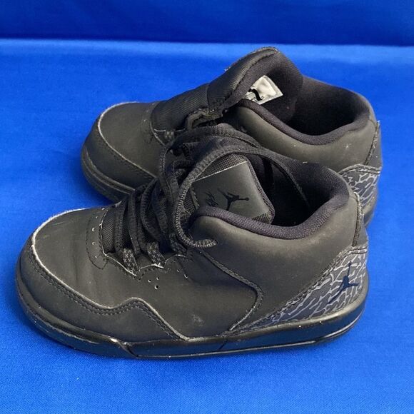 Jordan Flight Origin 2 BLACK Basketball Shoes for Toddler-Baby - Picture 3 of 16